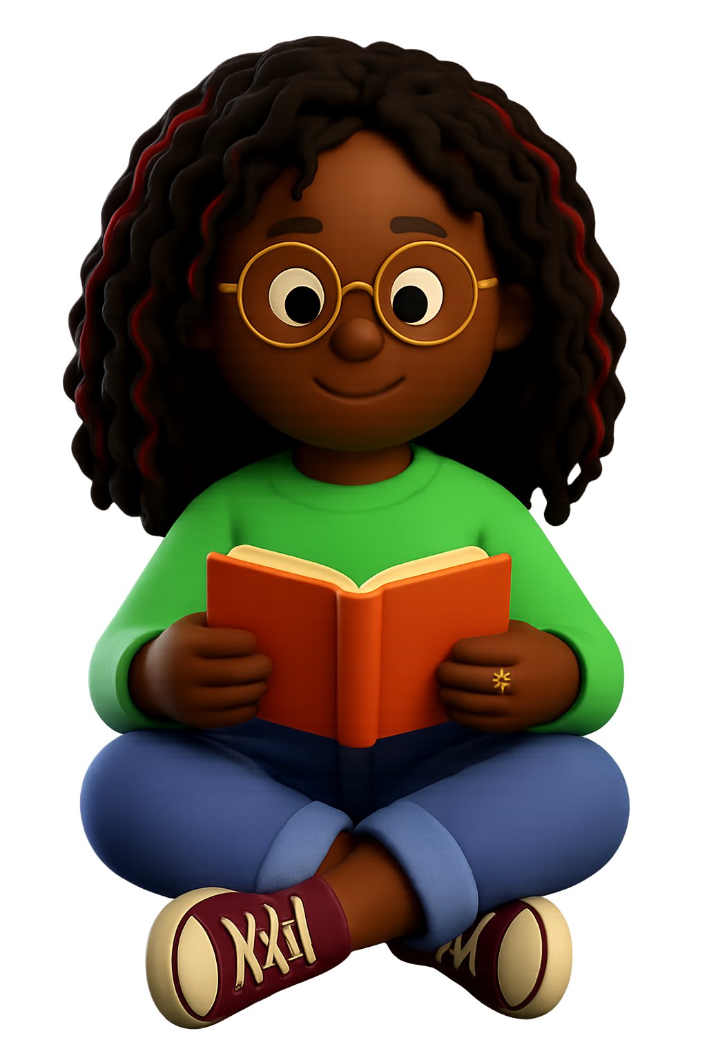 Mascote Bilgi Tech lendo um livro